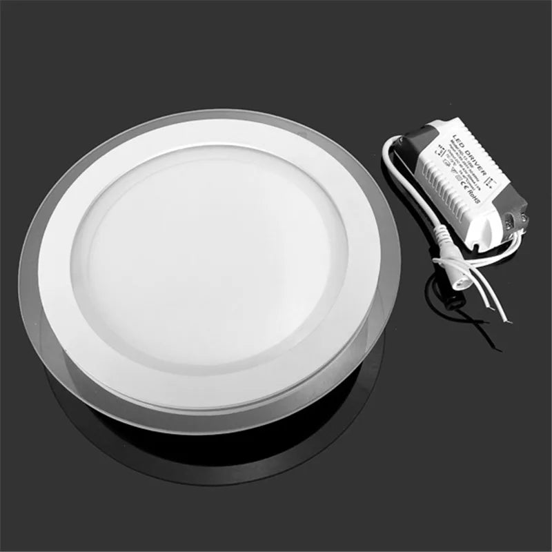 Spot LED 6W 9W 12W 18W blanc moderne verre bord arrondi autonome tactile