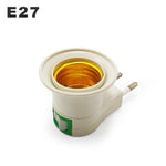 prise courant e27 blanc moderne adaptée ampoules led us eu high quality