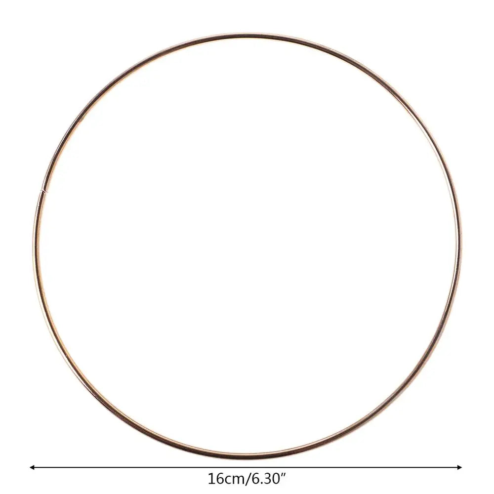 anneau métal or minimaliste cercle lisse moderne artisanal DIY accessoire ornement intérieur