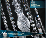 lustre crystal transparent doré motifs floraux classique baroque led 110v 220v