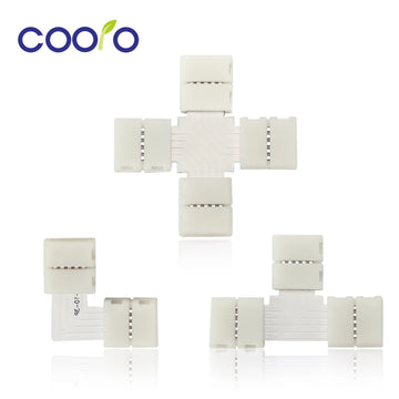 connecteurs cable led blanc plat moderne adhésif 2pin 3pin 4pin 5pin forme pieces