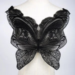 dentelle fine blanche fleurs motifs géométriques broderie opacité tissu polyester couture robe chemisier decoration