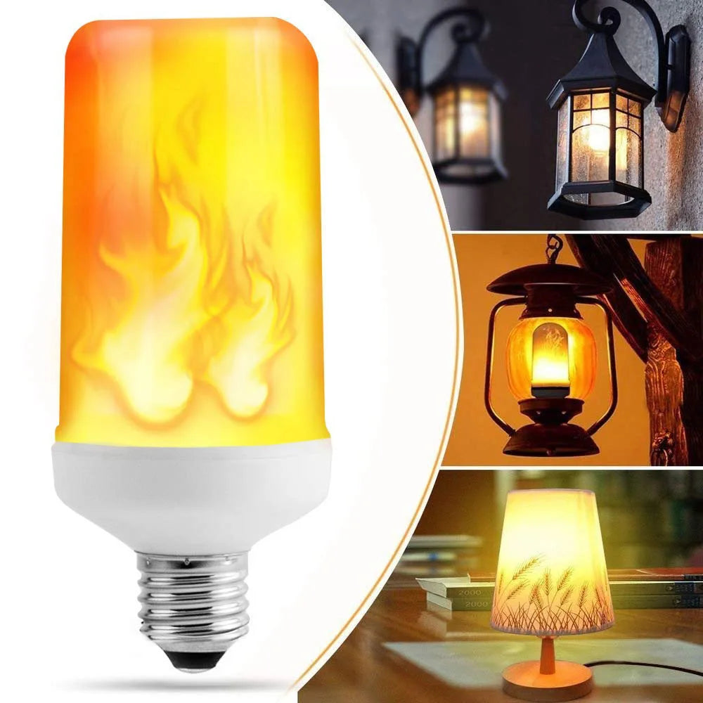 ampoule led effet flamme e26 e14 b22 modes scintillement blanc jaune moderne
