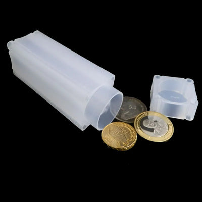 Lot de 5 boîtes de rangement pour pièces de monnaie en plastique