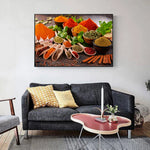 Toile condiments sans cadre pour décoration intérieure moderne