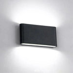 applique murale led moderne 12w 6w noir blanc verre trempé ip65 adhésif
