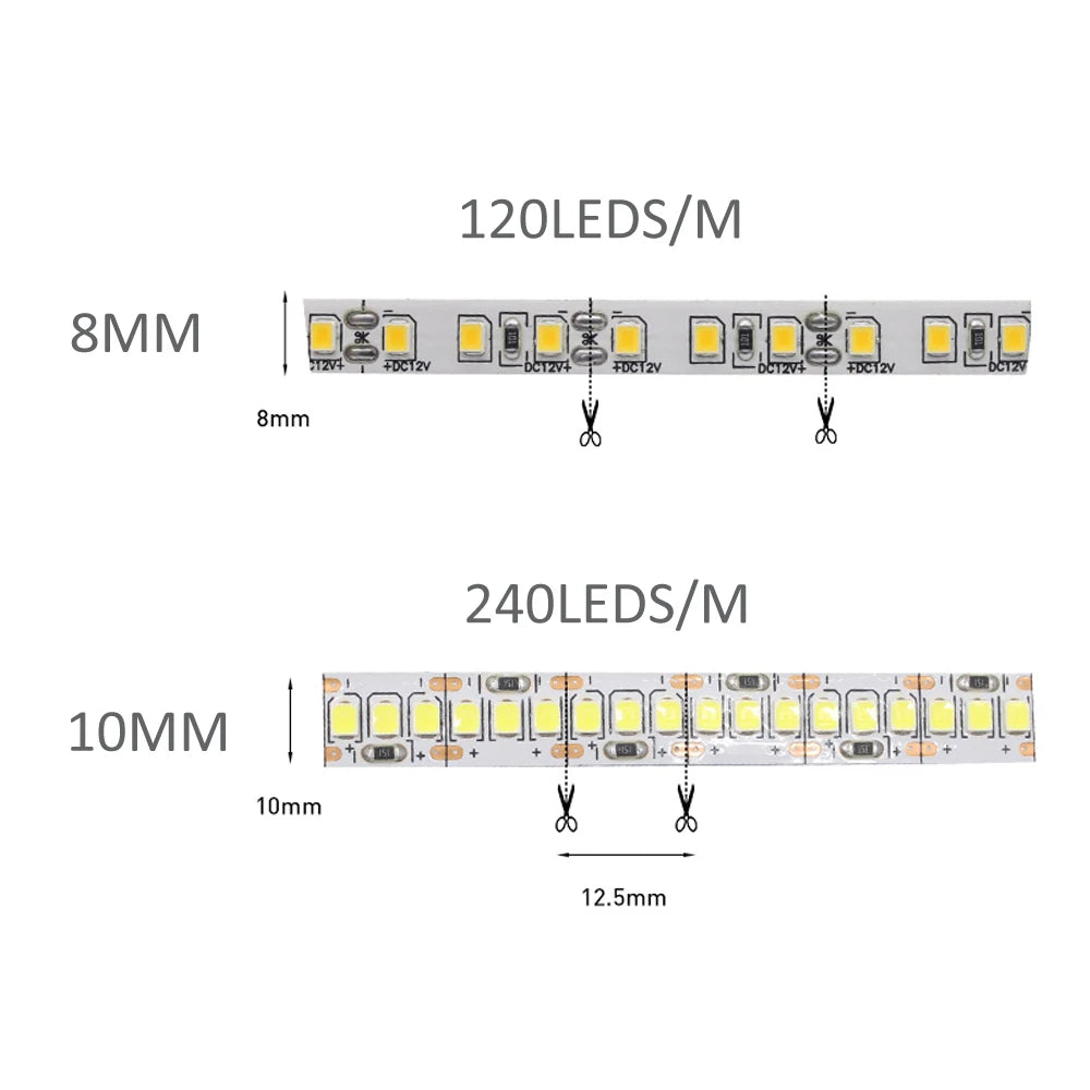 Ruban lumineux LED 12V pour décoration intérieure