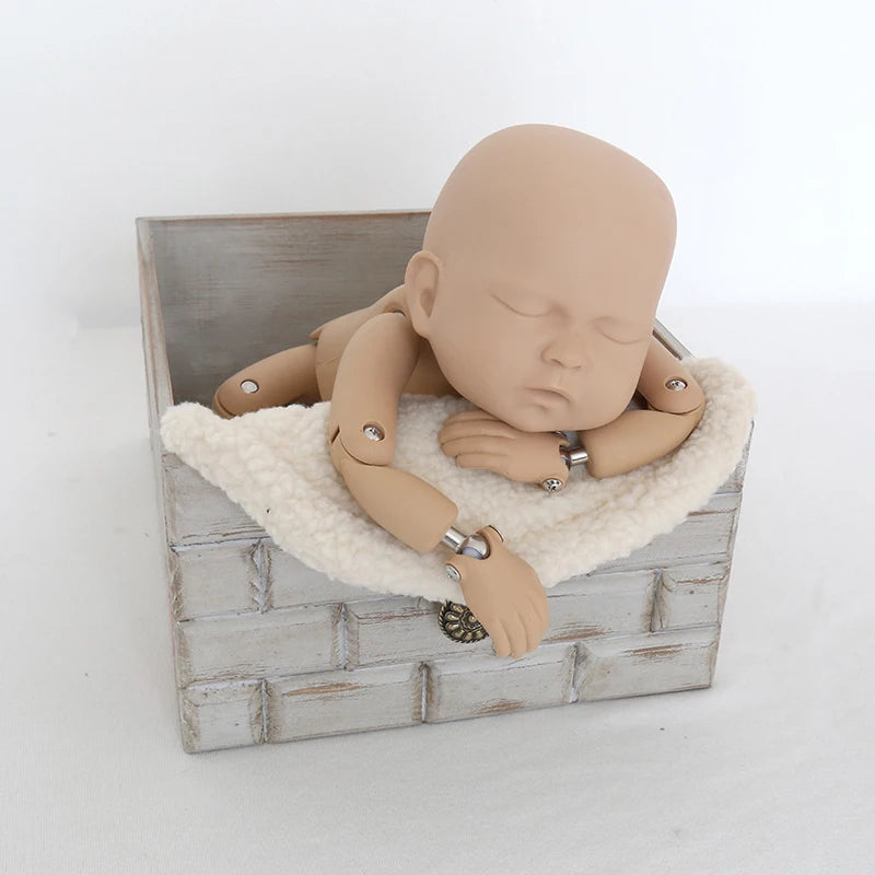 coussins doux velours bébé oreiller photo accessoire pose classique blanc rose beige violet