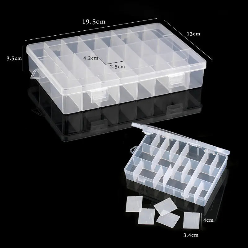 boîtes rangement bijoux transparentes pratiques modernes crochets épingles petites pierres matériaux