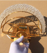 lustre doré cristal classique brillantes murale led 2000 82000 lumens