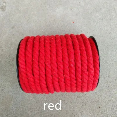corde coton 12mm 20mètres couleurs multiples tissée durable sac vêtement textile maison
