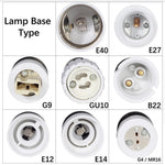 adaptateur ampoule E27 E14 E12 GU10 B22 G9 moderne blanc rond lisse opaquet certification