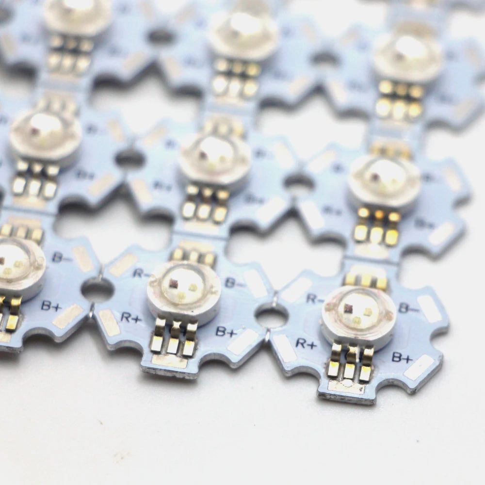 diodes led transparentes modernes 3w 3v rouge vert bleu pcb pack variable