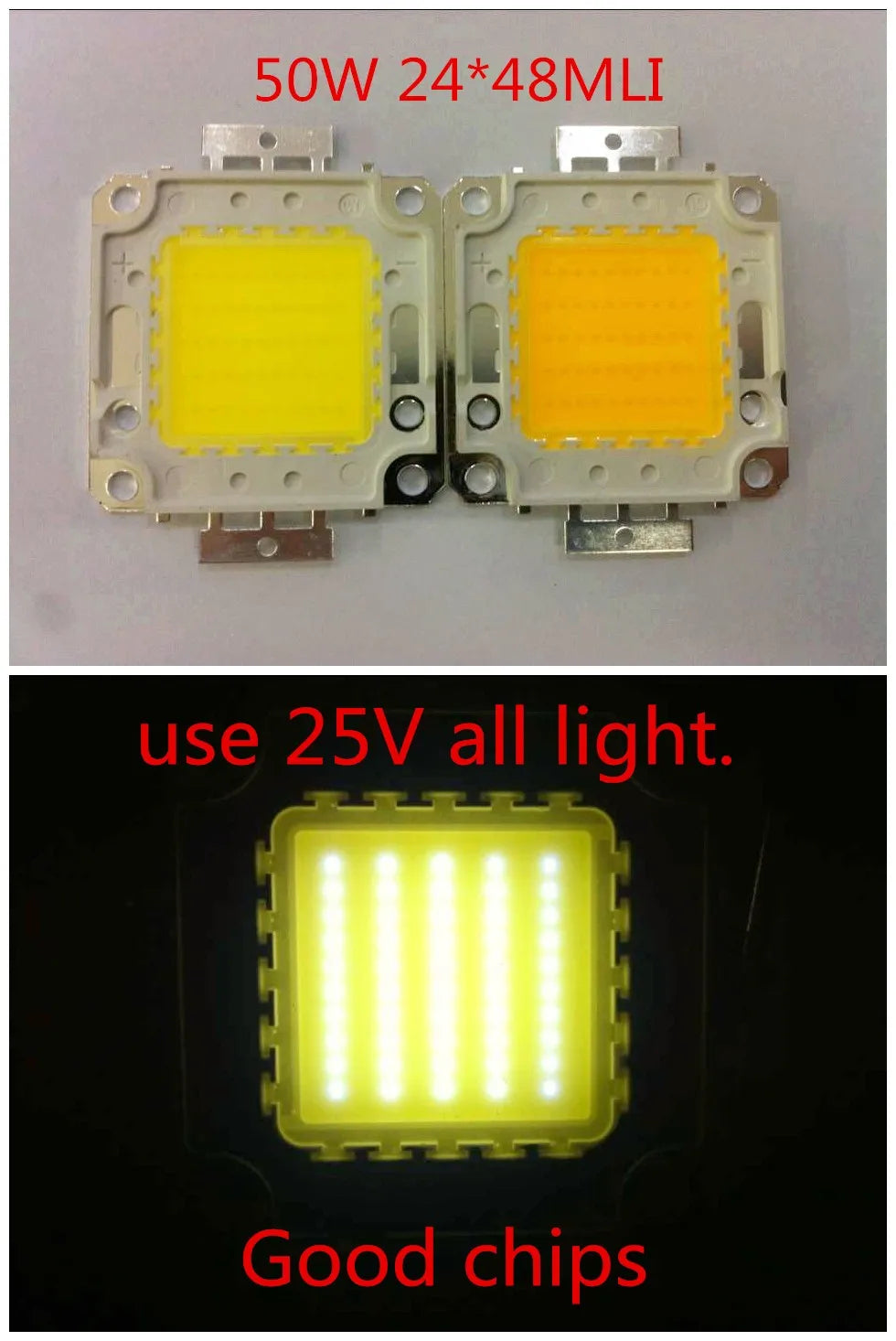 module led blanc 50w 24v mat moderne 24x48mlı cuivre aluminium