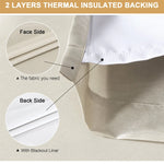 Détail du tissu en polyester coton du rideau thermique