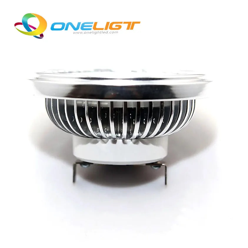 ampoule led argentée 15w dimmable ar111 g53 grille refroidissement fixations