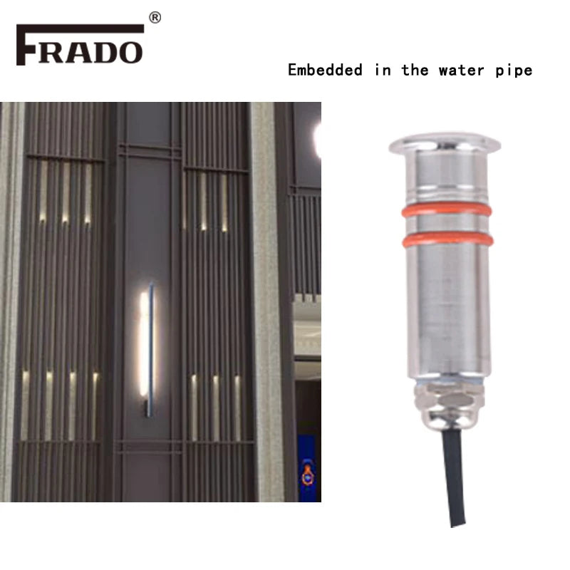 lumière led extérieure ip67 12v argentée rouge moderne 22mm 32mm