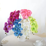 bouquet fleurs artificielles violet blanc bleu vert feuilles vertes décoration intérieure mariage anniversaire élégant