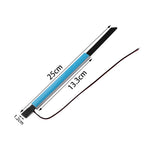 bracelet lumineux moderne couleur blanc bleu rouge jaune clips métalliques 25cm 13.3cm 1.2cm led