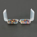 boîtes rangement transparentes plastique 3.5cm 3.5cm 2cm bijoux modernes poignées