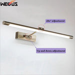 lampe murale moderne led 7w nickel mat autonome 48cm éclairage maison fixations vis