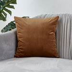 coussin velours carré moderne vert foncé bleu clair blanc opacité simple