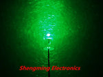 diodes led vertes transparentes rondes modernes 15000mcd tringle 1000 pièces lumière brillante