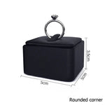 support bague noir clips moderne présentoir bijoux exposant bagues luxe affichage retail organiser vitrine