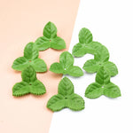 feuilles artificielles soie vertes 200 pièces décoration extérieure motif veiné texturées opaques floral