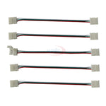 connecteur câble 2pin 3pin 4pin 5pin 100pcs blanc rouge vert bleu moderne led 24vRGBO