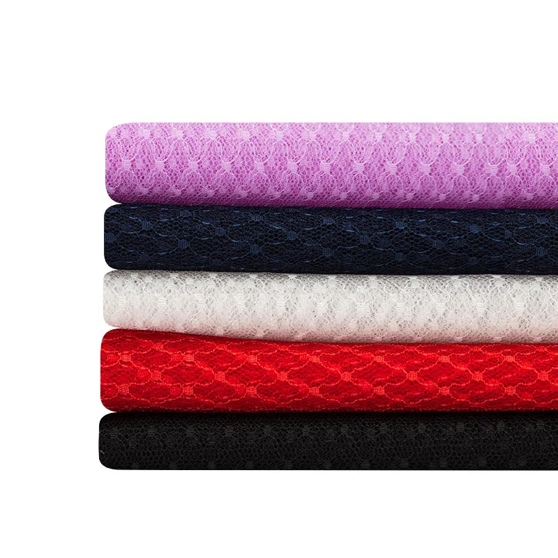 tulle translucide texturé motifs points noirs bleu marine violet noir blanc rouge roseclair