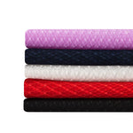 tulle translucide texturé motifs points noirs bleu marine violet noir blanc rouge roseclair