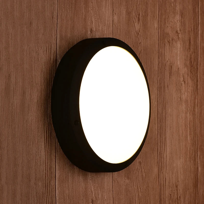 applique murale moderne aluminium noir entrée chambre coucher led étanche