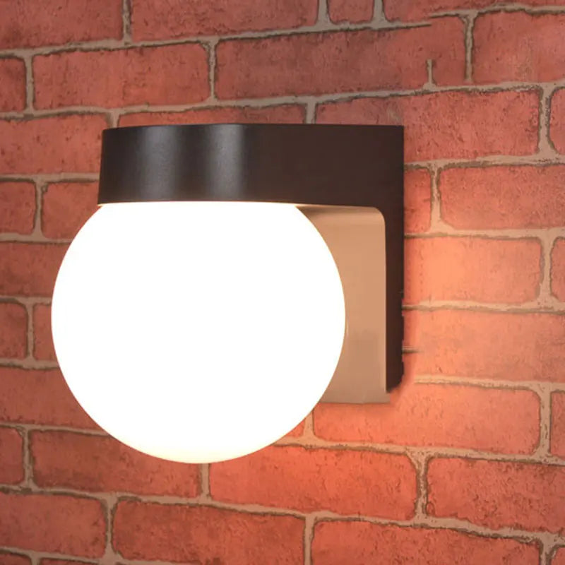 applique murale moderne extérieure aluminium noir blanc ip65 led hydrofuge fixe mur
