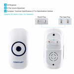 sonnette porte sans fil rechargeable blanc moderne batterie inclusion prise courant