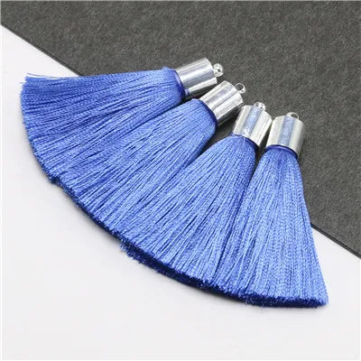 pompons soie couleur variée moderne tissu décoratif rideau vêtement artisanal diy 5cmFRINGES silk tassels