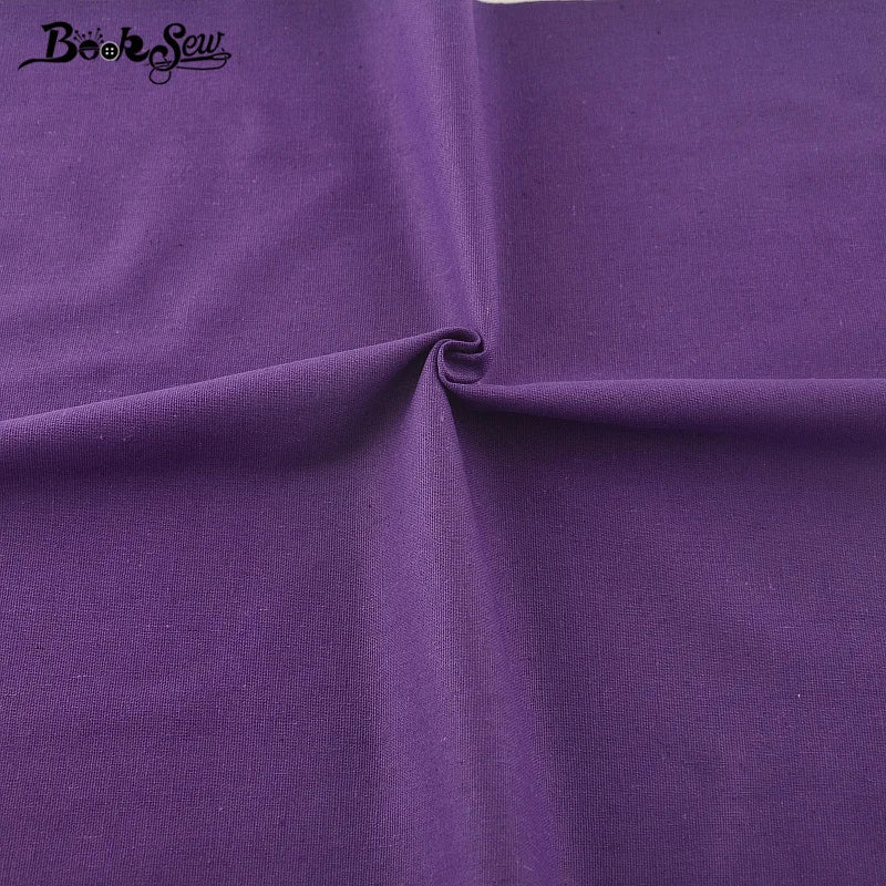 tissu coton lin violet uni durable respectueux environnement decoration maison sac nappe coussin