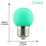 ampoules led couleur rouge vert bleu jaune orange rose blanc opalescent e27 360deg moderne