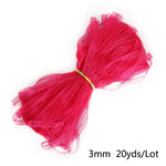 rubans organza polyester 20yards 3mm couleur unie moderne diy craft mariage decoration bleu rouge