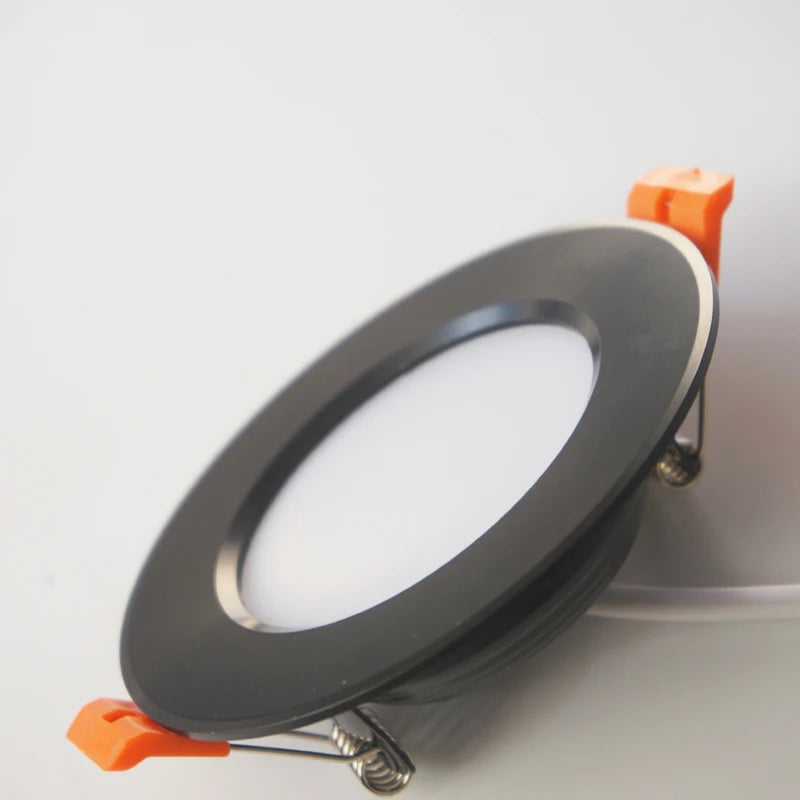 spots led noirs orange modernes clips câble blanc certifiés rohs 12w
