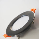 spots led noirs orange modernes clips câble blanc certifiés rohs 12w