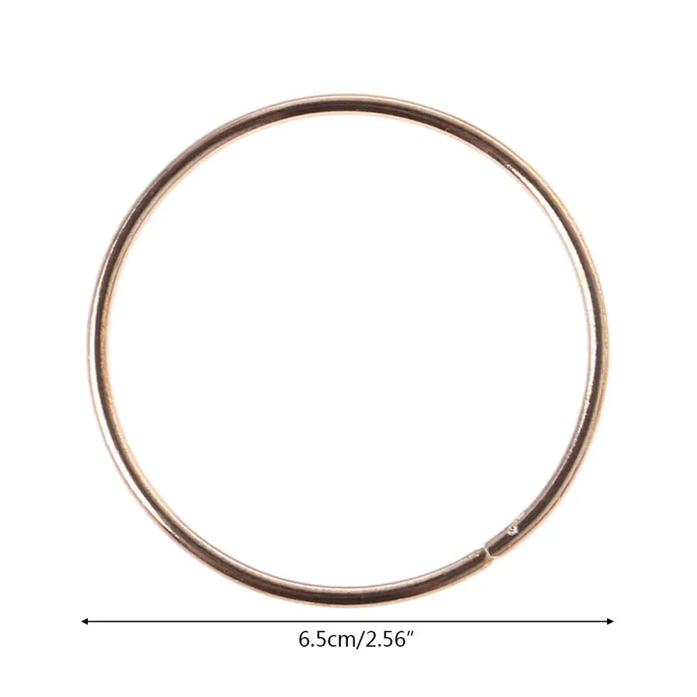 anneau métal or minimaliste cercle lisse moderne artisanal DIY accessoire ornement intérieur
