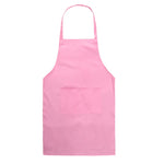 tablier cuisine polyester blanc rose violet uni classique epaulettes poche avant