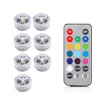 veilleuse led submersible transparente verte bleue blanche rouge points lumineux moderne adhésive piscine chambre