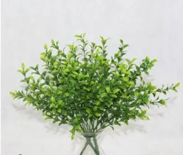bouquet artificiel eucalyptus herbe verte mariage decoration table fleurs naturel