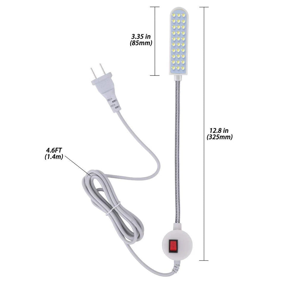 lampe led flexible aimantée industrielle 360 réglable blanc moderne minimaliste