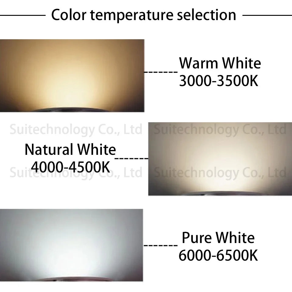 plaque led 5w 35mm 40mm gris clair natural white pure white warm white moderne