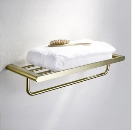 accessoires salle bain doré moderne étagère serviettes porte savon porte goblet porte serviettes téléphone