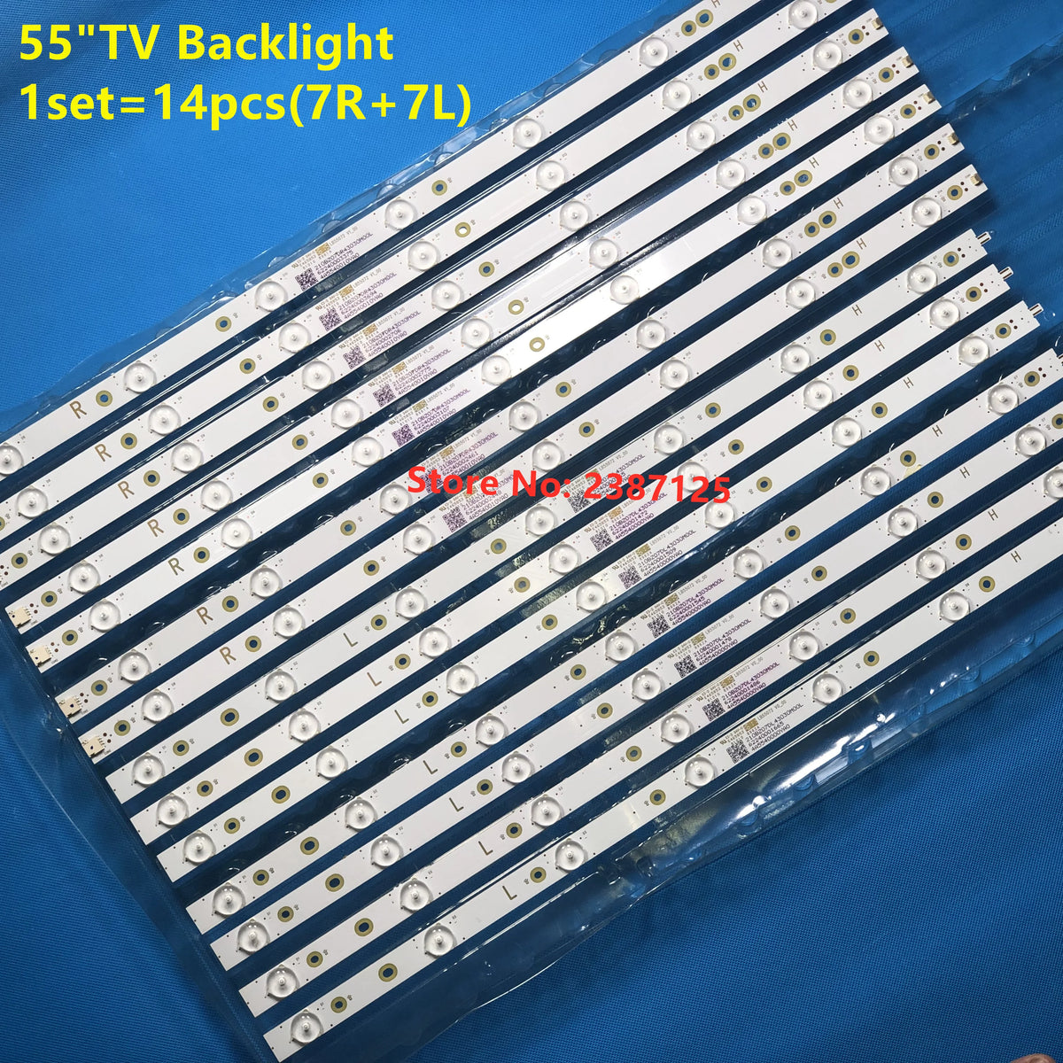 bandes rétroéclairage tv blanc moderne perforations circulaires led 55cm 220v abs