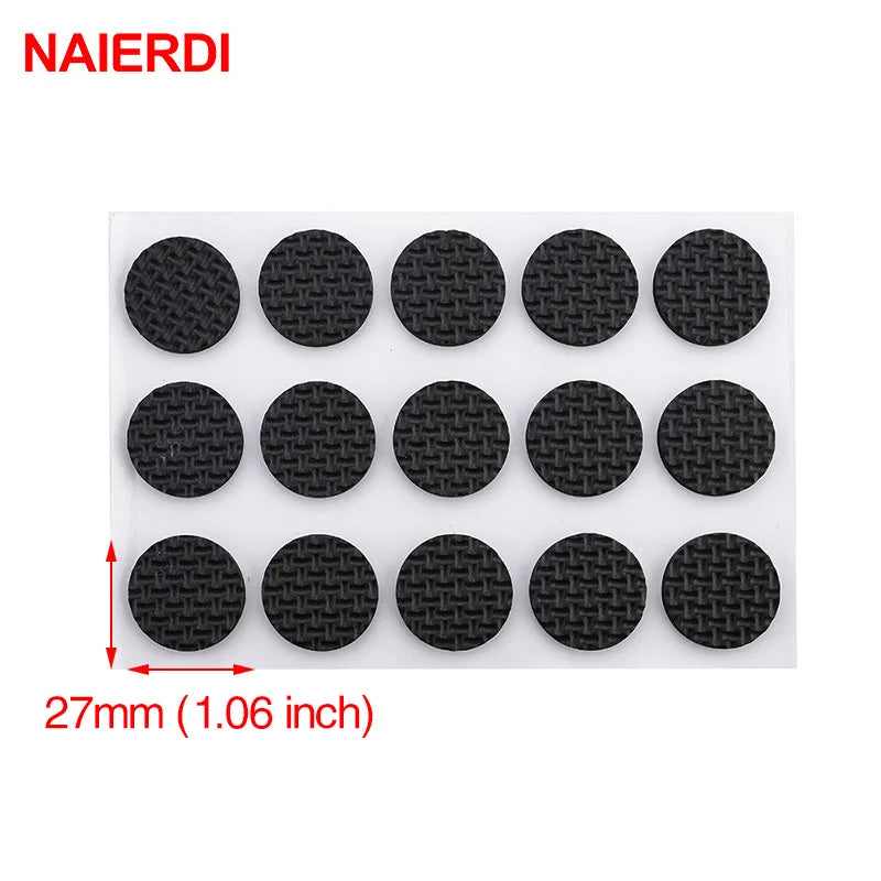 protections antidérapantes adhésives pieds meubles noir texturé quadrillage utilitaires tapis patins chaise table